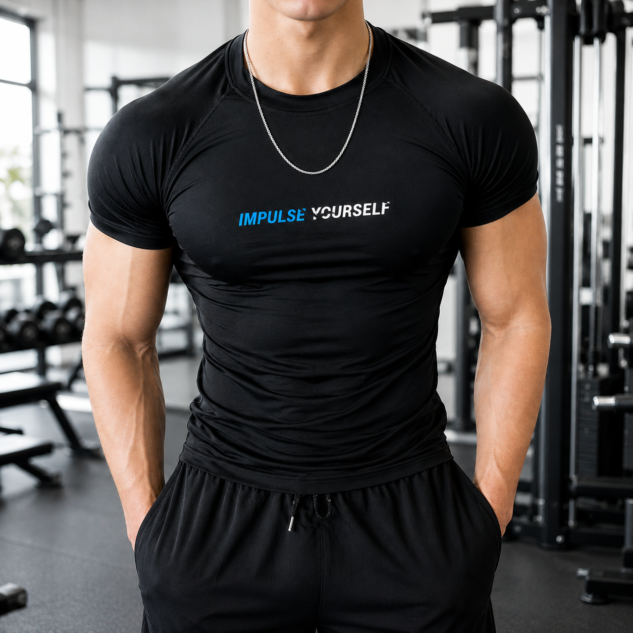 IMPETUS Black | Camiseta de Compresión para Mayor Rendimiento y Menor Fatiga